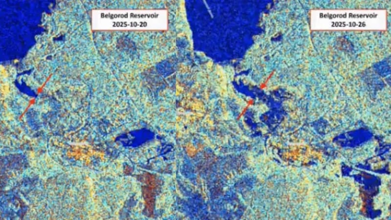 Voda horší než kulomety: Ukrajinci zasáhli přehradu u Bělgorodu, záplava odřízla ruskou armádu