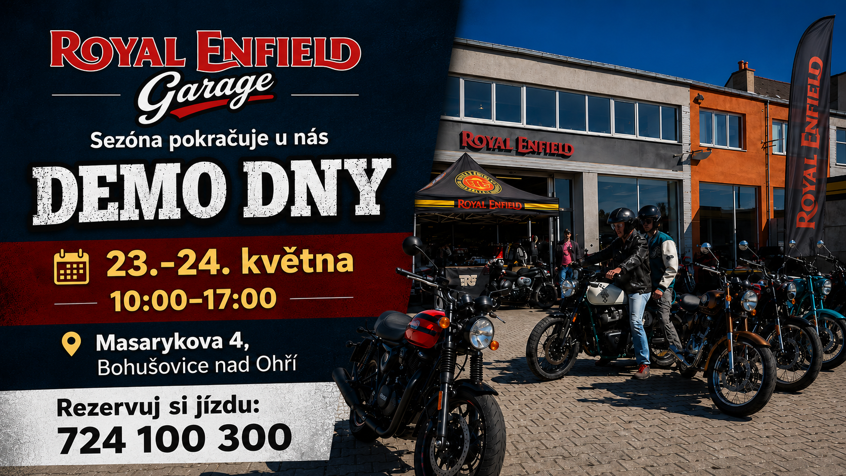 Demo dny Royal Enfield v Bohušovicích: víkend, kdy si motorku nevybíráte z fotky, ale ze sedla
